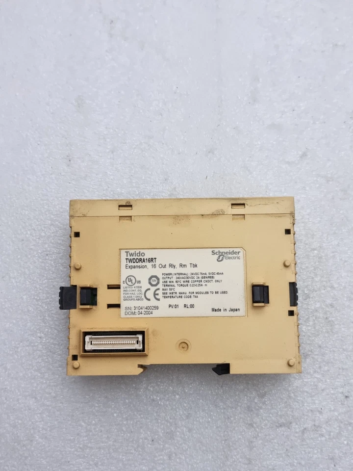 SCHNEIDER ELECTRIC TWDDRA16RT TWIDO RELAY OUT EXPANSION MODULE TWDDRA16RT